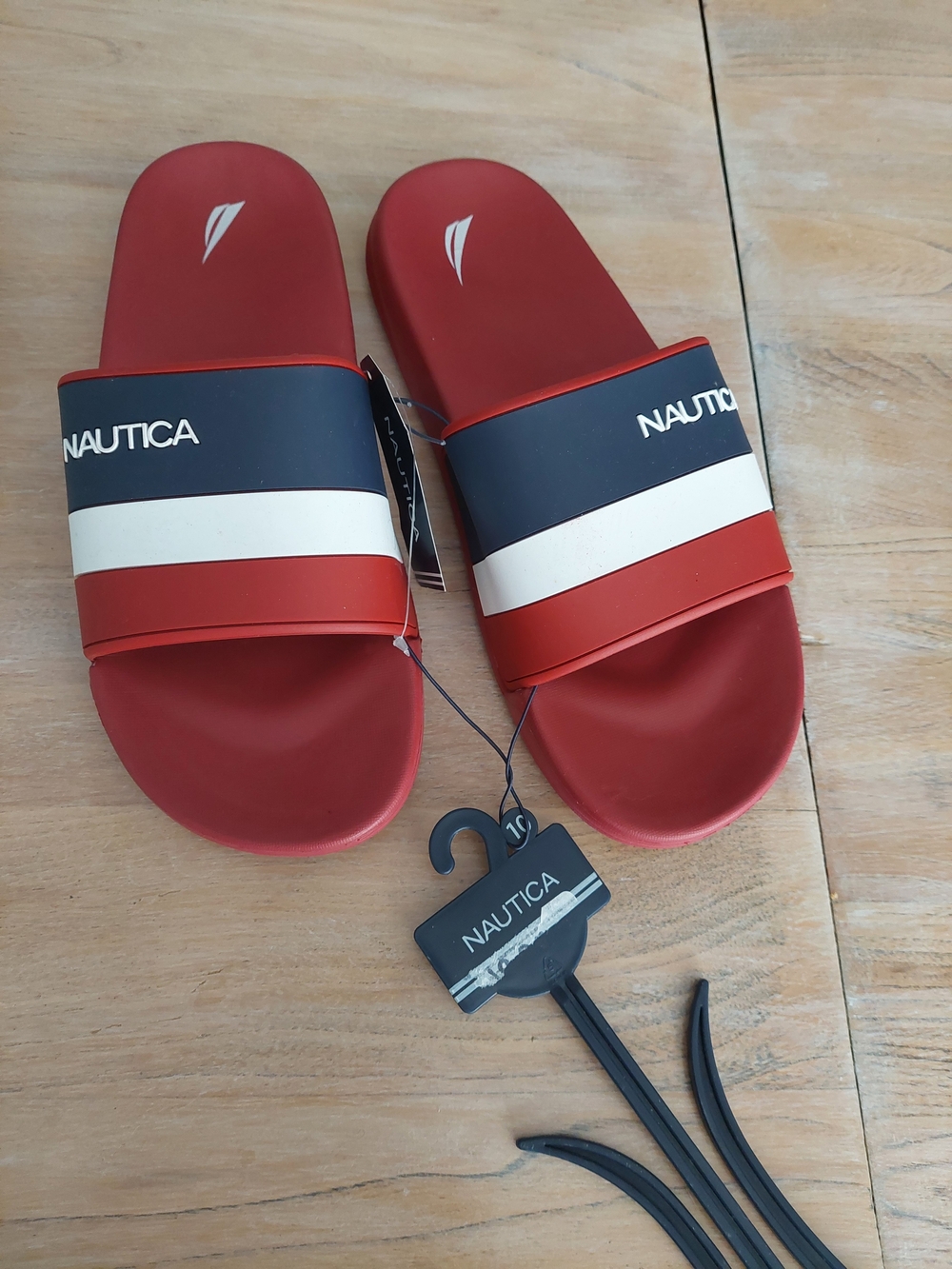 Nautica Men’s Red Slide Sandals